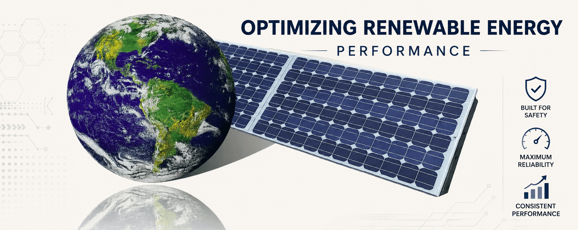 Earth and Solar Panel