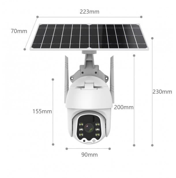 Solar 4G camera measurement