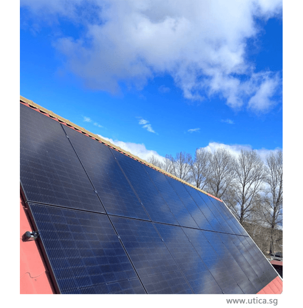 UTICA® solar panels installed...