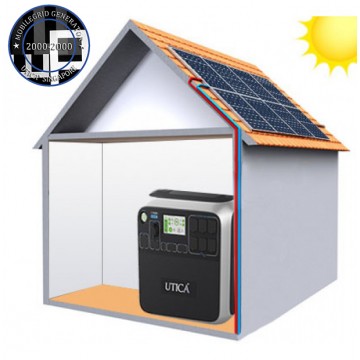 13.6m² Roof Surface Area Required For UTICA® MobileGrid Generator 2000-2000 (Off-Grid Solution)