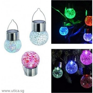 UTICA® Solar Suspended Frosted Pendants (4 pcs)